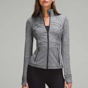 Lululemon Define Jacket Gray/Dark Gray Melange Luon Full Zip Sz 4